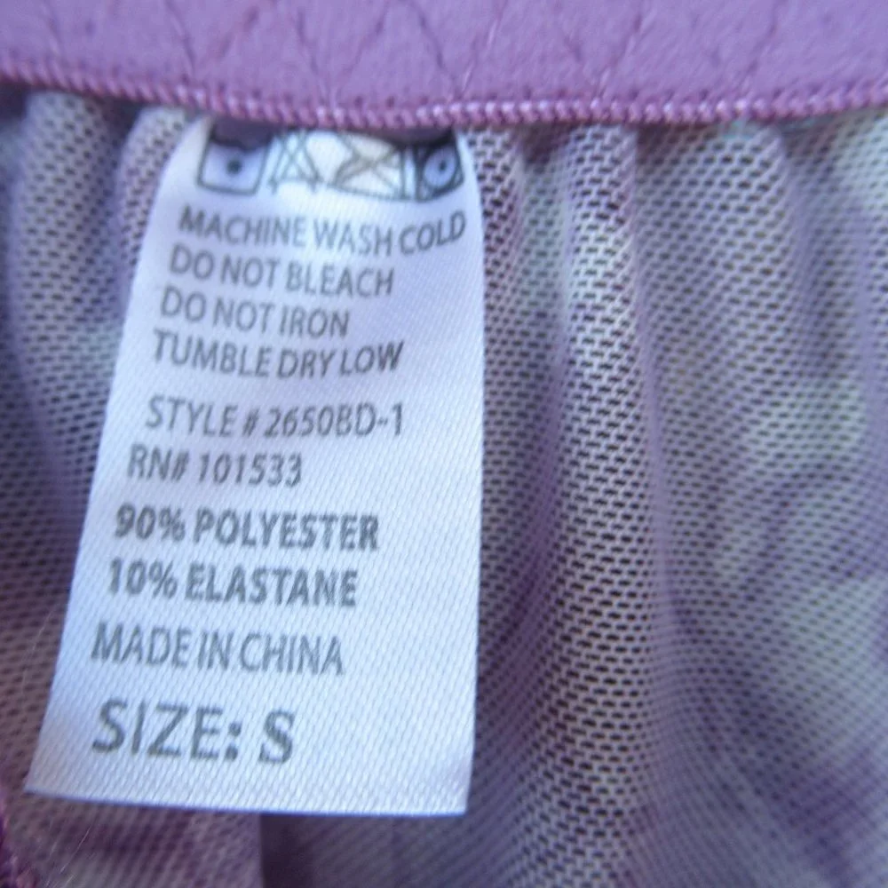 sheer floral nighty panty set embroidered & sequin accent size S - Picture 9 of 15